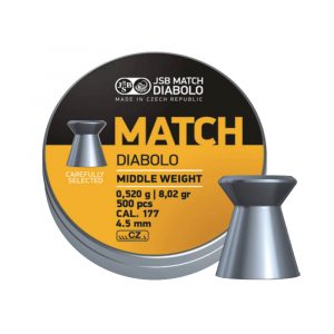 ΒΛΗΜΑΤΑ JSB MATCH DIABOLO YELLOW Middle Weight, 4.49mm / 500, (0,52gr / 8,025g)