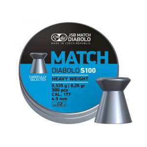 ΒΛΗΜΑΤΑ JSB MATCH DIABOLO BLUE 4.50mm / 500,S100  for Rifles, (0,535gr ) Heavy