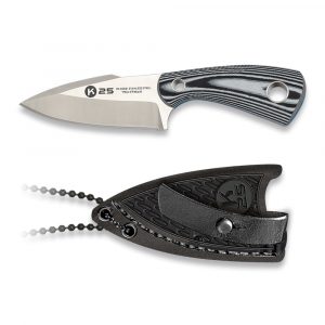 ΜΑΧΑΙΡΙ K25, ΜΠΟΤΑΣ, ΚΡΕΜΑΣΤΟ, G10, CNC, Δέρμα