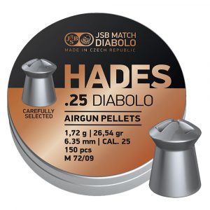 ΒΛΗΜΑΤΑ JSB HADES cal.25 / 6.35mm  (1,72g / 26,54gr) / 300pcs